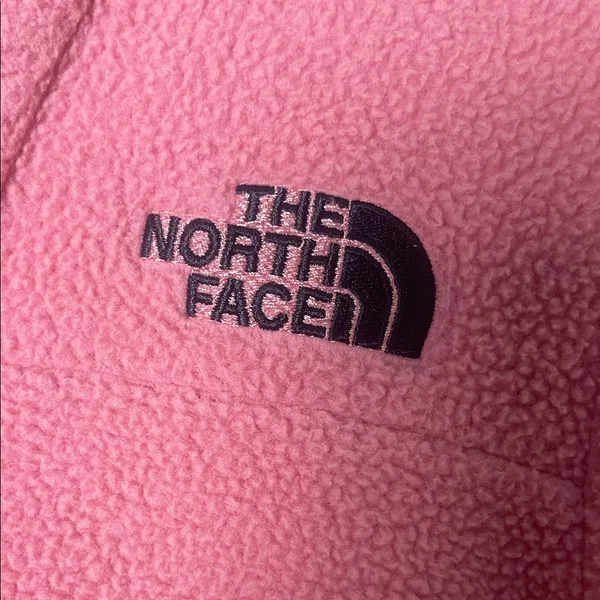 The North Face women’s Pink Zip-Up Fleece Jacket - Image 2