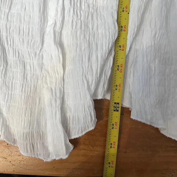 Urban Outfitters Women's White‎ Aubrey Off-The-Shoulder Mini Dress Size Large - Image 7