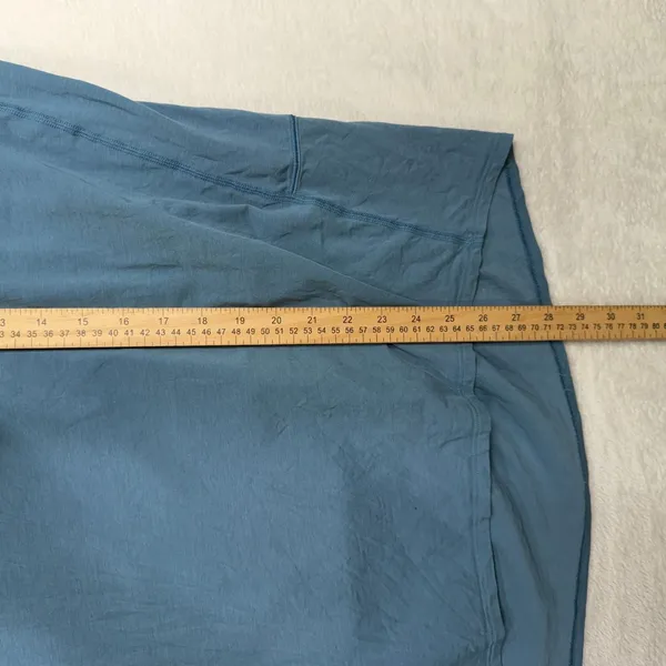 Lululemon Size 12 Back in Action Short Sleeve T-Shirt Utility Blue Relaxed Fit - Image 8