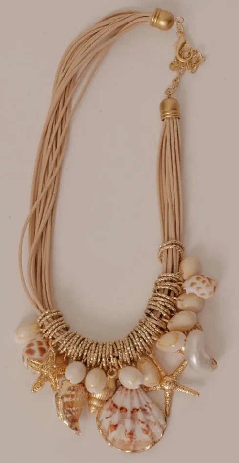 These Three Boutique Coastal Seashell Charm Necklace - Image 2