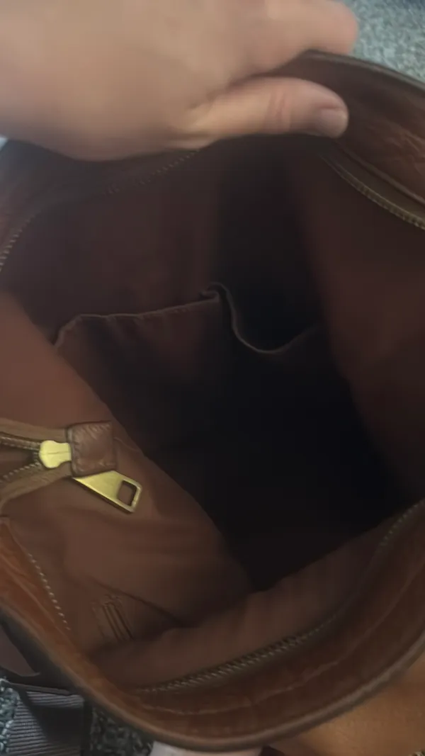 Fossil Brown Leather Bag - Image 5