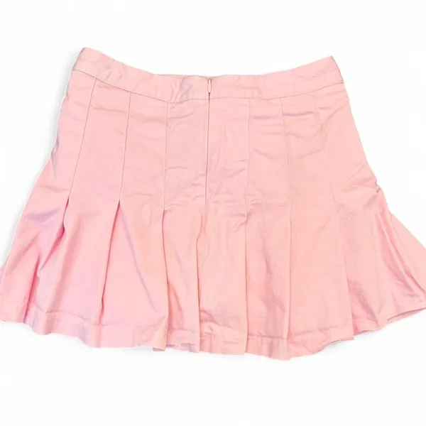 Cotton Candy Pink Pleated Mini Skirt - Image 4