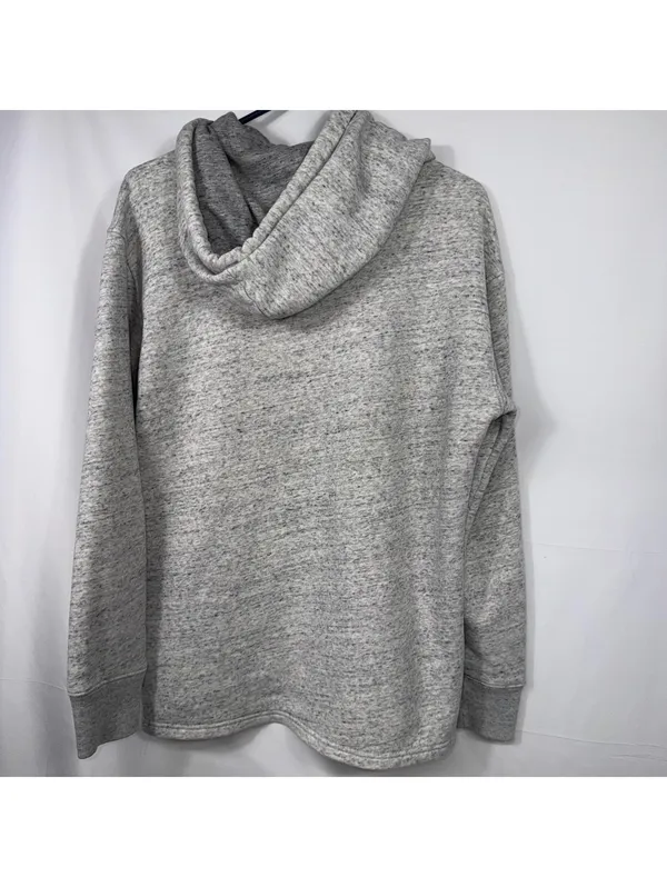 Hollister Gray Marled Pullover Hoodie Medium - Image 8