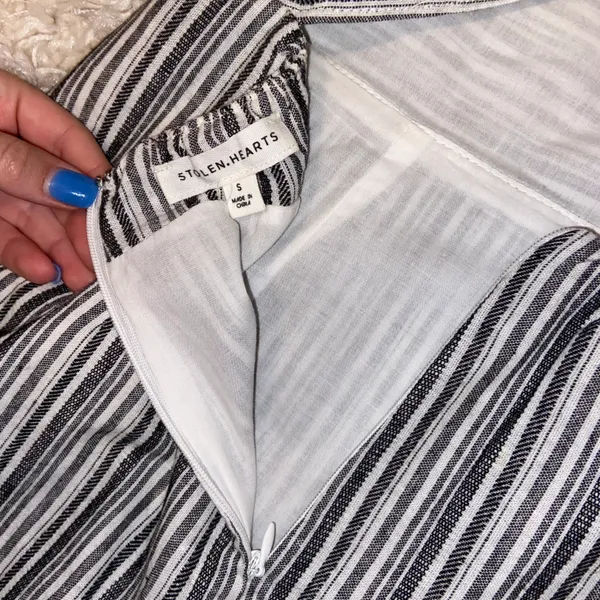 American Threads Striped Romper - Image 5