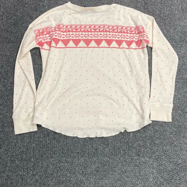 POLO Ralph Lauren kids youth thermal waffle long sleeve top fair isle winter XL - Image 4