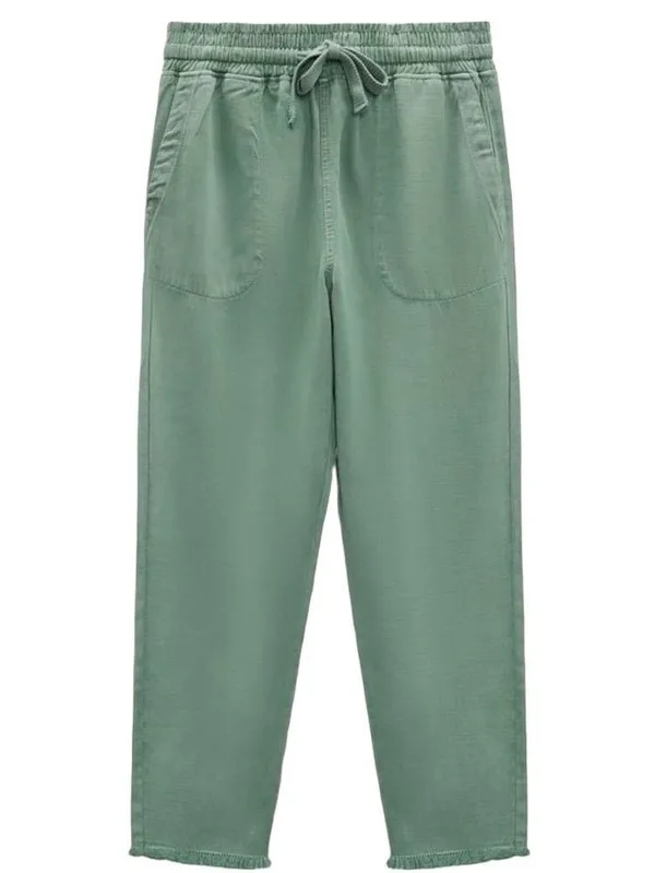 Zara sage green cropped hoodie and sweatpants set - Image 3