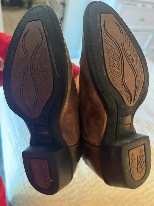 Brown Cowboy Boots Size 7 - Image 3