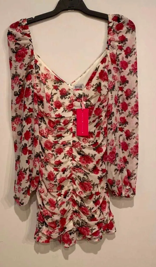 Beginning Boutique Marie Ruched Dress Floral - Image 8