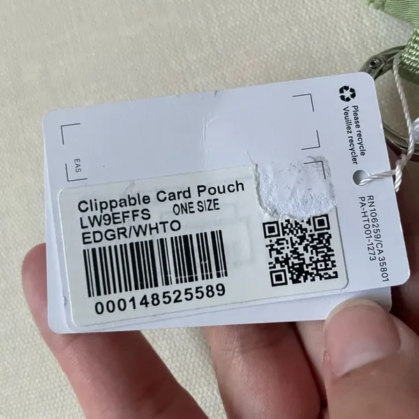 Lululemon Clippable Card Pouch - Edamame Green - Image 7