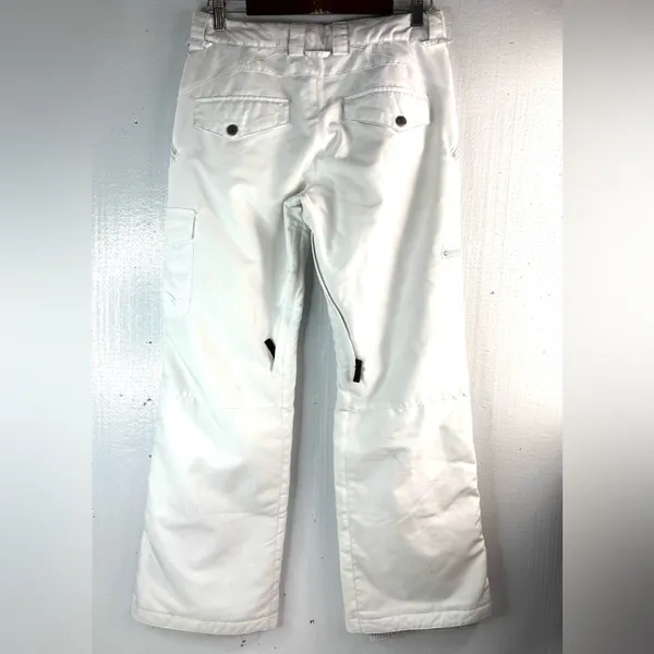 b360 S Athletic Women's White Ski Snow Pants - Image 2