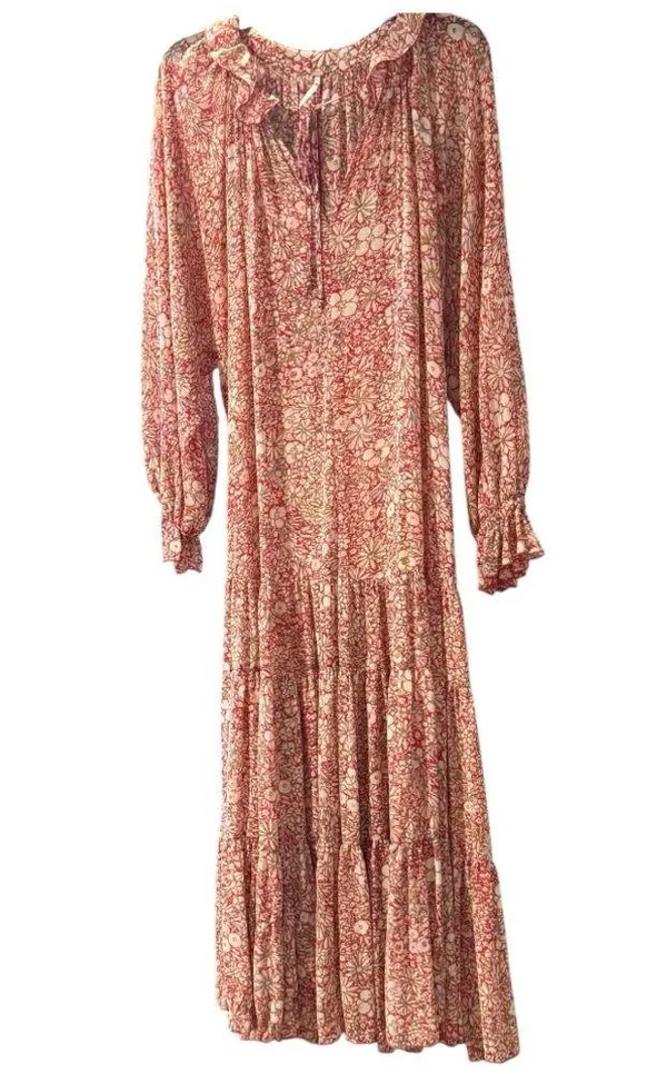 FREE PEOPLE Feeling Groovy floral boho maxi dress, size M - Image 5