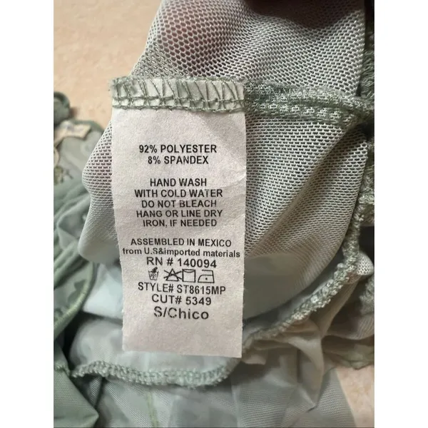 See You Monday green butterfly mesh top Sz S NWT - Image 4