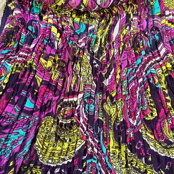 One World Women's Colorful Rope Neck Sleeveless Shift Dress Size L. NEW - Image 7