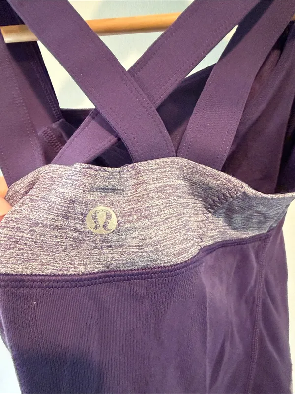 Lululemon 4 Chaturanga Concord Grape Athletic Activewear Tank Top - Image 8