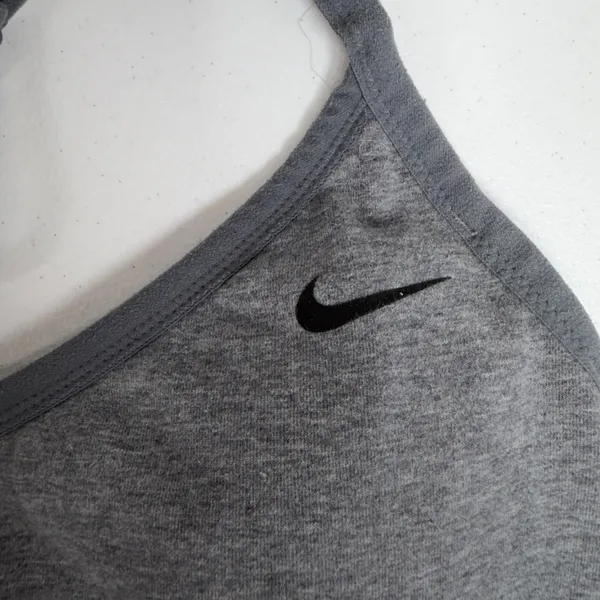NIKE XL Small Dri-Fit Indy Light Support Sports Bra Gray Swoosh Logo Women's - Image 4