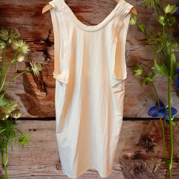 Free People Movement Hot Shot Tunic Dress Cream Oversized M Boho - Image 6