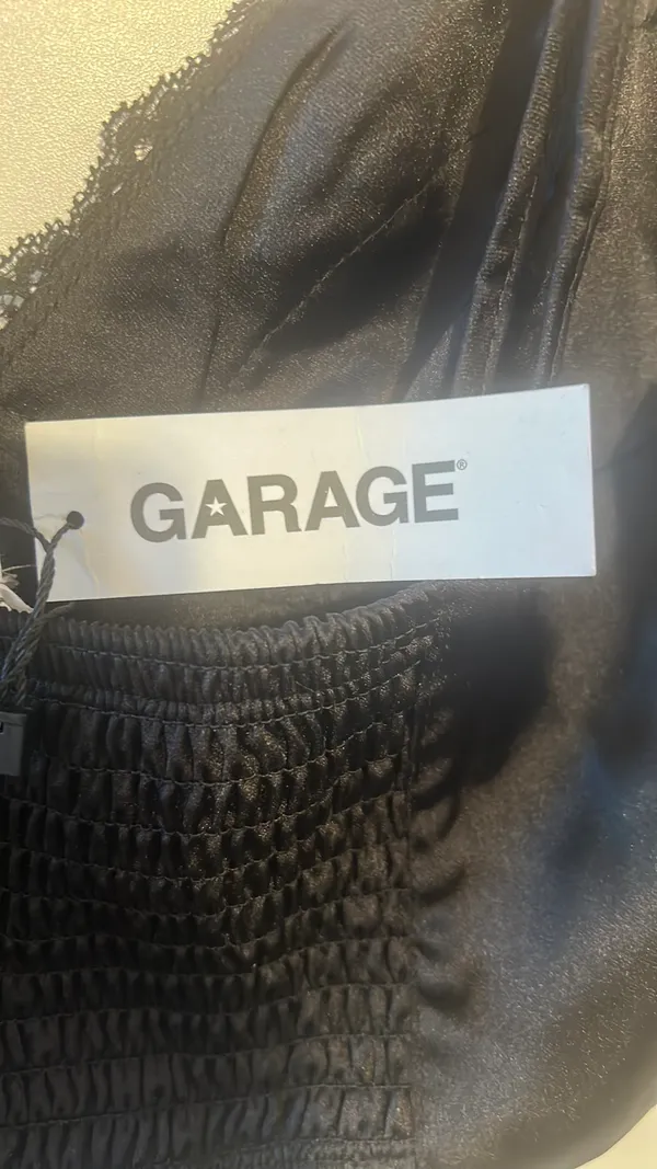 Garage Black Satin laces top- NWT - Image 5