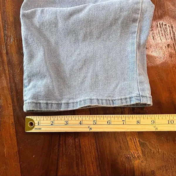 VIP‎ Jeans Womens Size 7/28 Light Wash High Rise Wide Leg Baggy Denim Jeans - Image 6