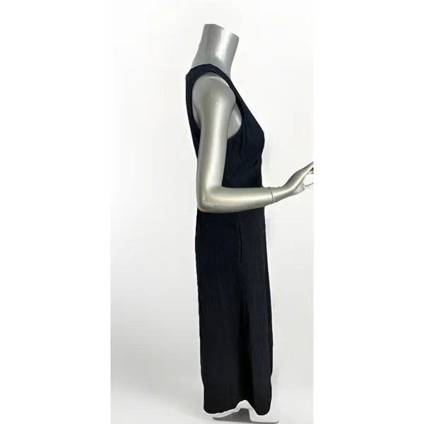 NWT Marine Layer Camila Maxi Dress Navy Blue Size XS Hemp Tencel Stretch - Image 10