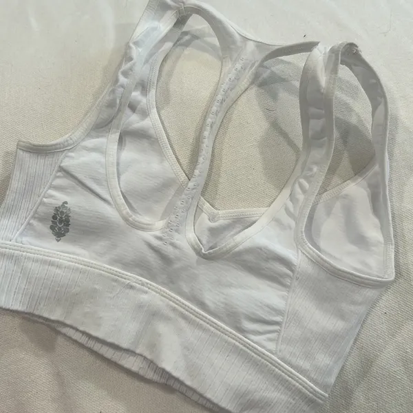 Free‎ People White Sports Bra Size XS/S - Image 4