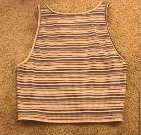 American Eagle Outfitters Striped Crop Top - Image 5