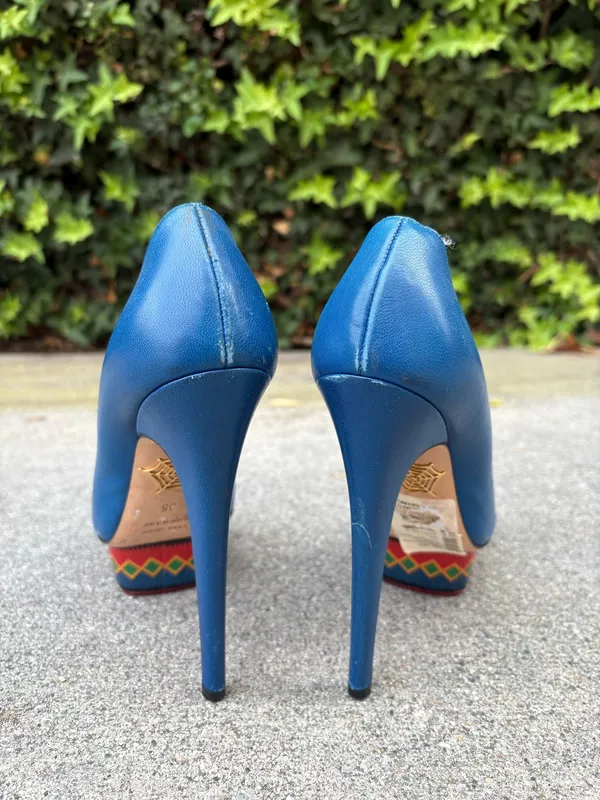Charlotte Olympia Dolly Maraca leather platform pumps size 35 - Image 7