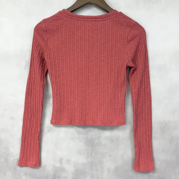 Forever 21 Women Crop Cardigan Size Medium‎ Y2K Coquette Clean Girl Femme Retro - Image 4