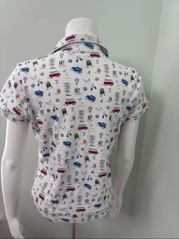 Erica Wilson Nantucket Women’s CISCO IPJ Size Small 100% Pima Cotton Pajama Top - Image 9