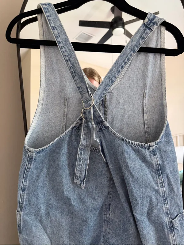 We The Free Free People High Roller Denim Jumpsuit - Image 6