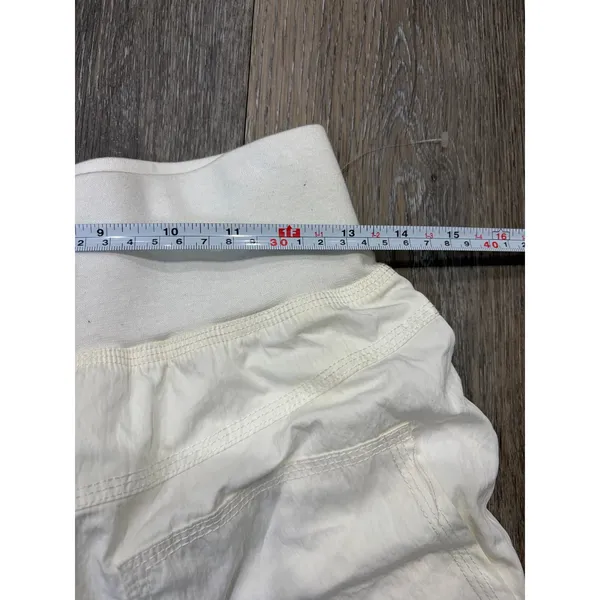 Free People Movement Jogger Pants Women’s Small Ivory Ruched Activewear Lounge - Image 5