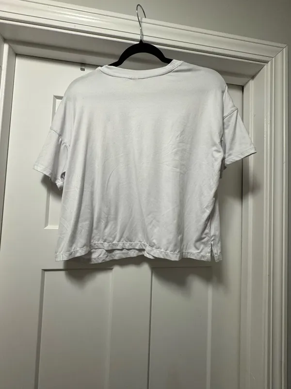 90 Degrees by Reflex Classic White Boxy Tee - Crew Neck - Image 3