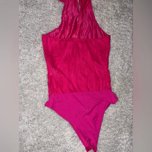 Pink Halter Bodysuit from Amazon - Image 2