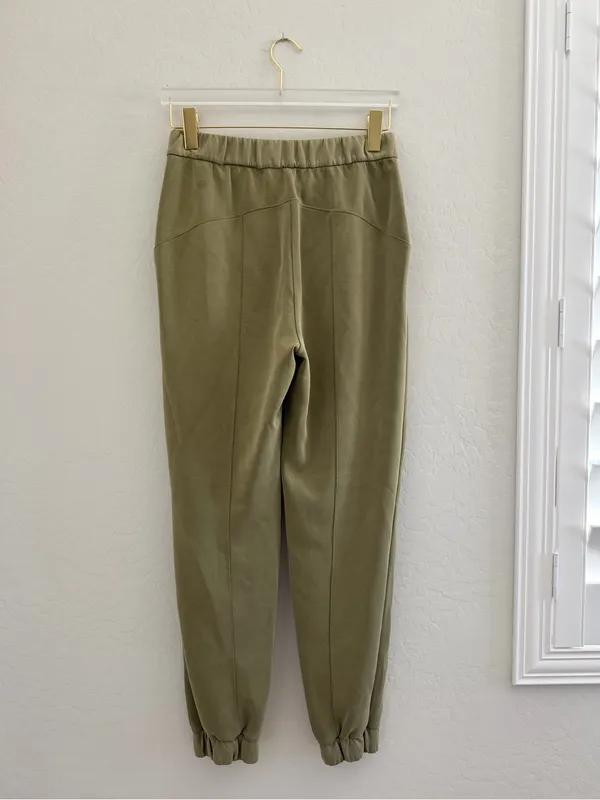 Lululemon Athletica Softstreme Relaxed High Rise Bronze Green Jogger Pants Sz 6 - Image 8