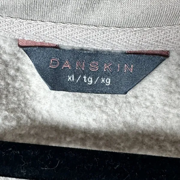 Danskin Cropped Quarter Zip Half Zip Sweatshirt Size XL Extra Large - Image 9