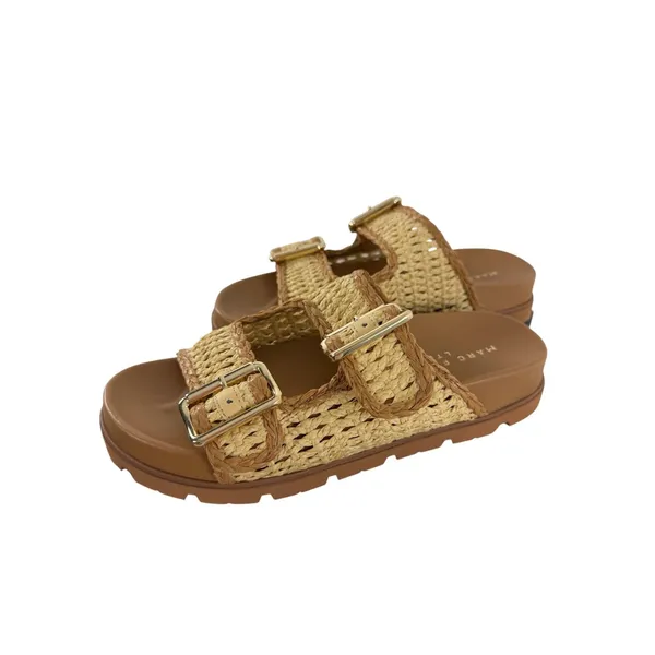 Marc Fisher Gold Sandals Size 7.5 NWT - Image 2