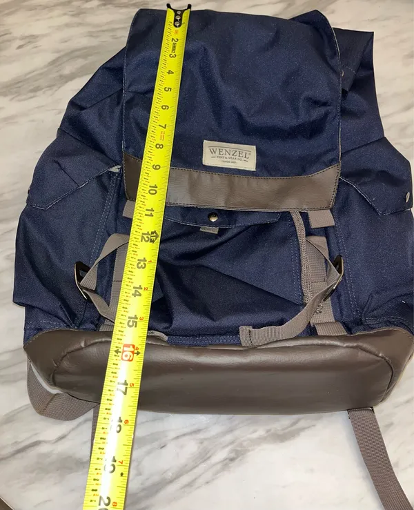 Wenzel Navy Blue Hiking Camping Backpack Outdoor Travel Daypack - Image 9