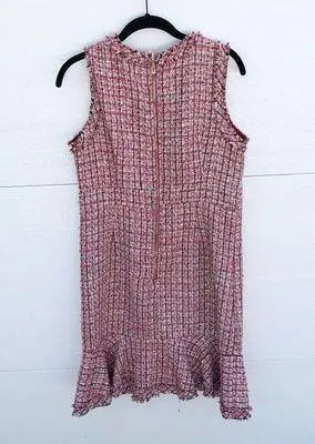 Jade Tweed Dress Pink - Image 2
