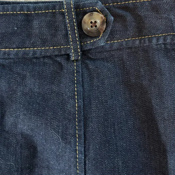 Ann Taylor Dark Wash Denim A-Line Skirt Women’s Classic Jean Skirt - Image 3