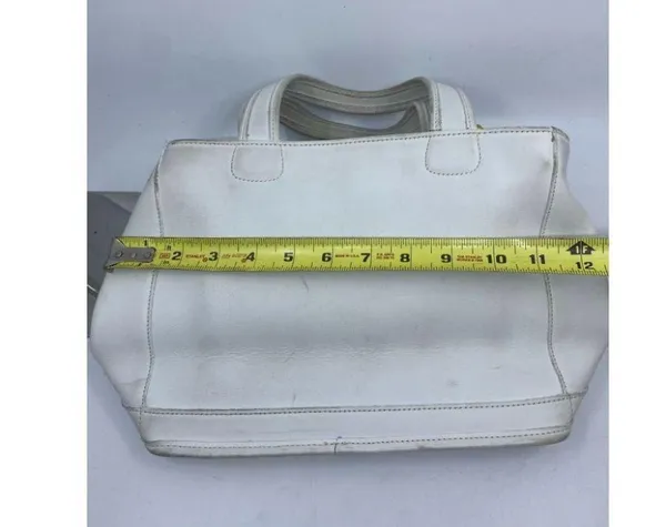 Coach Handbag White Customized with Applique - Image 6