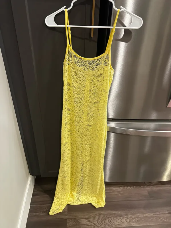 Peppermayo yellow lace dress - Image 2