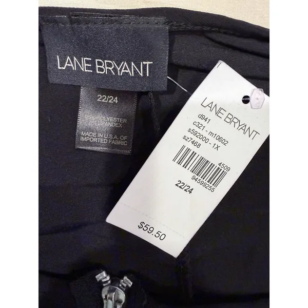 NWT Lane Bryant black shift dress Exposed 1/2 Zipper Plus Size 22/24 - Image 6