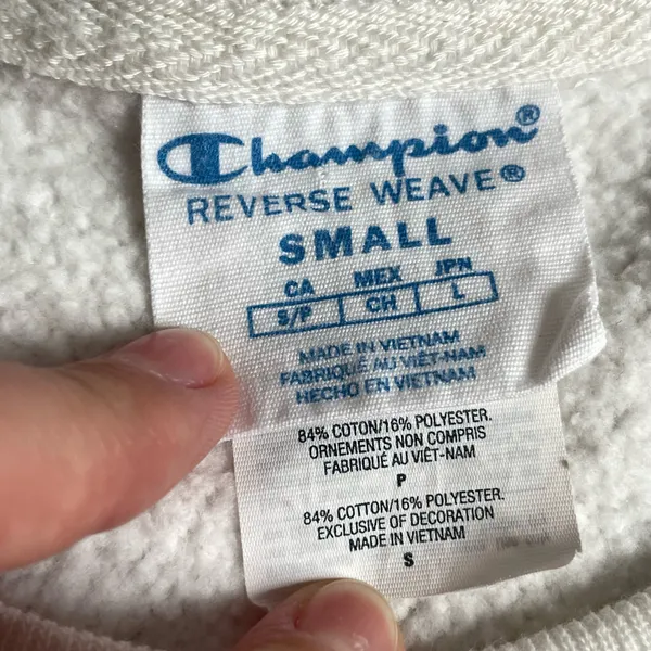 Champion Reverse Weave Dalmatian Print Cropped Sweatshirt Women’s Small S - Image 6