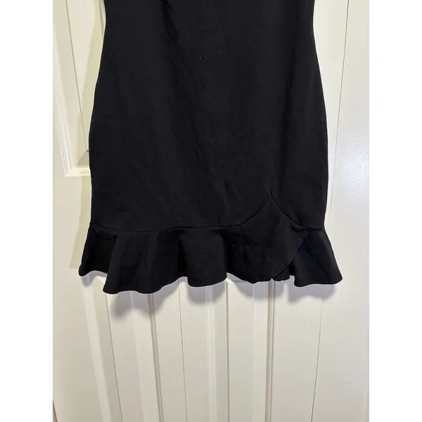 Princess Polly Women's Black Ruffle Hem Bodycon Mini Dress US 6 - Image 5
