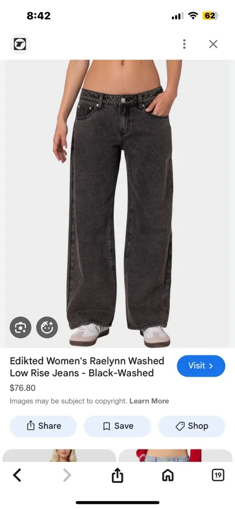 Edikted Black Jeans Petite - Image 4