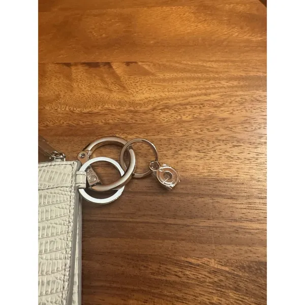 Oventure Key Ring Credit Card Holder Clutch Purse White 7" X 5" - Image 4