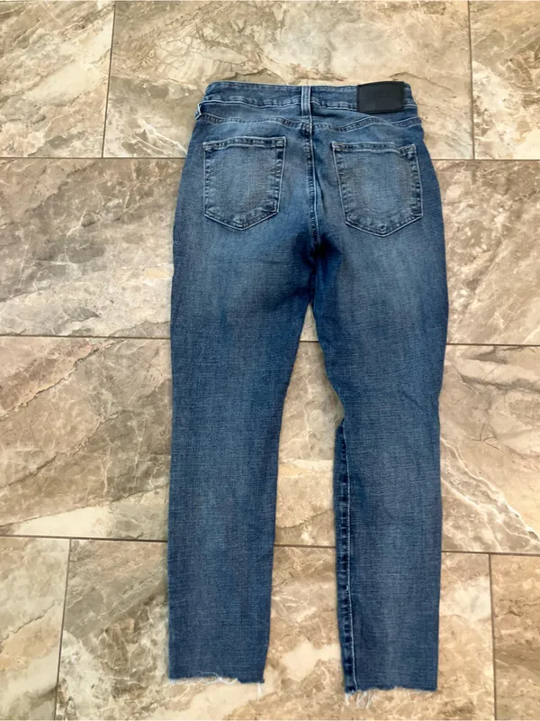 True Religion Jennie Curvy Mid Rise Super Skinny Jeans Size 28 - Image 5