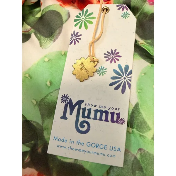 Show Me Your Mumu Criss Cross Applesauce Dress NWT Small Cactus Floral - Image 6