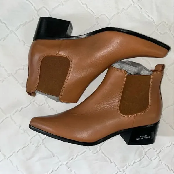 Blondo Waterproof Tan Ankle Pointed Toe Leather
Boots(Size 8.5M) - Image 11