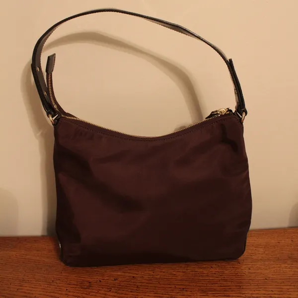 EUC Kate Spade Satchel Purse Bag Vintage? Burgundy - Image 3