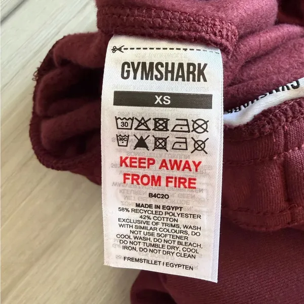Gymshark Cosy Luxe Straight Leg Jogger Maroon XS NWT IN PACKAGE - Image 6